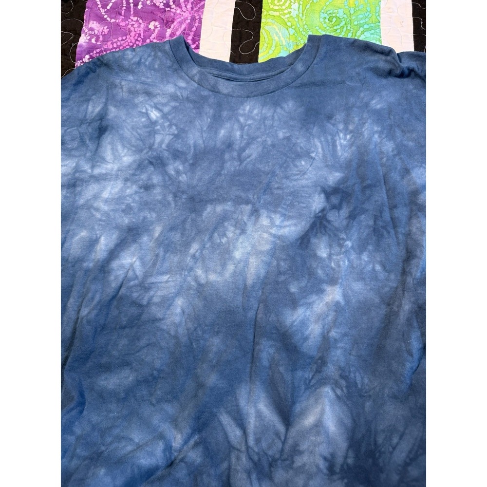 The Mountain Blue Blank Tie Dye T Shirt Size XXL 100% Cotton